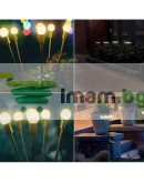 2бр LED соларни лампи с 6 крушки светулки